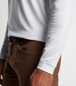 Online Peter Millar Pilot Mill Long-Sleeve Polo White