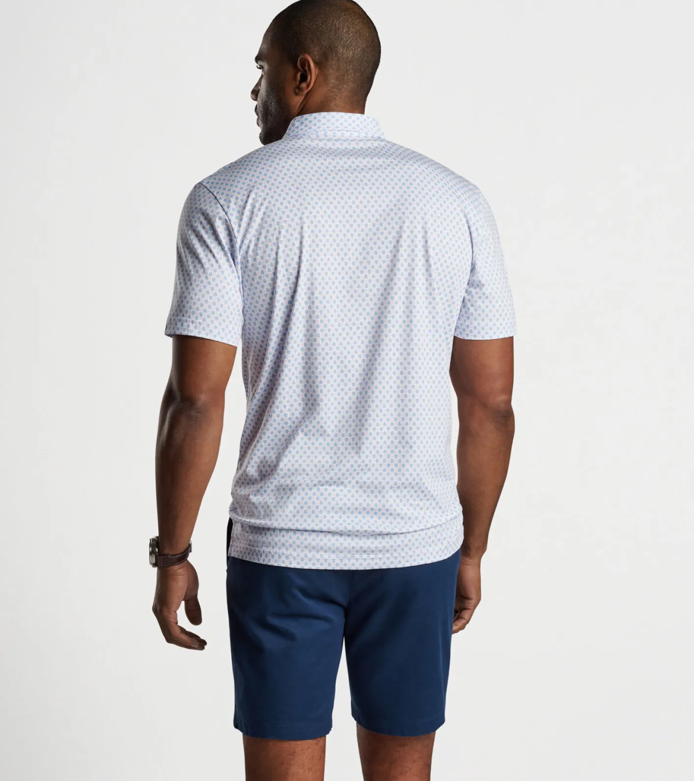 New Peter Millar Pilot Mill Sip And Slice Short-Sleeve Polo Palmer Pink