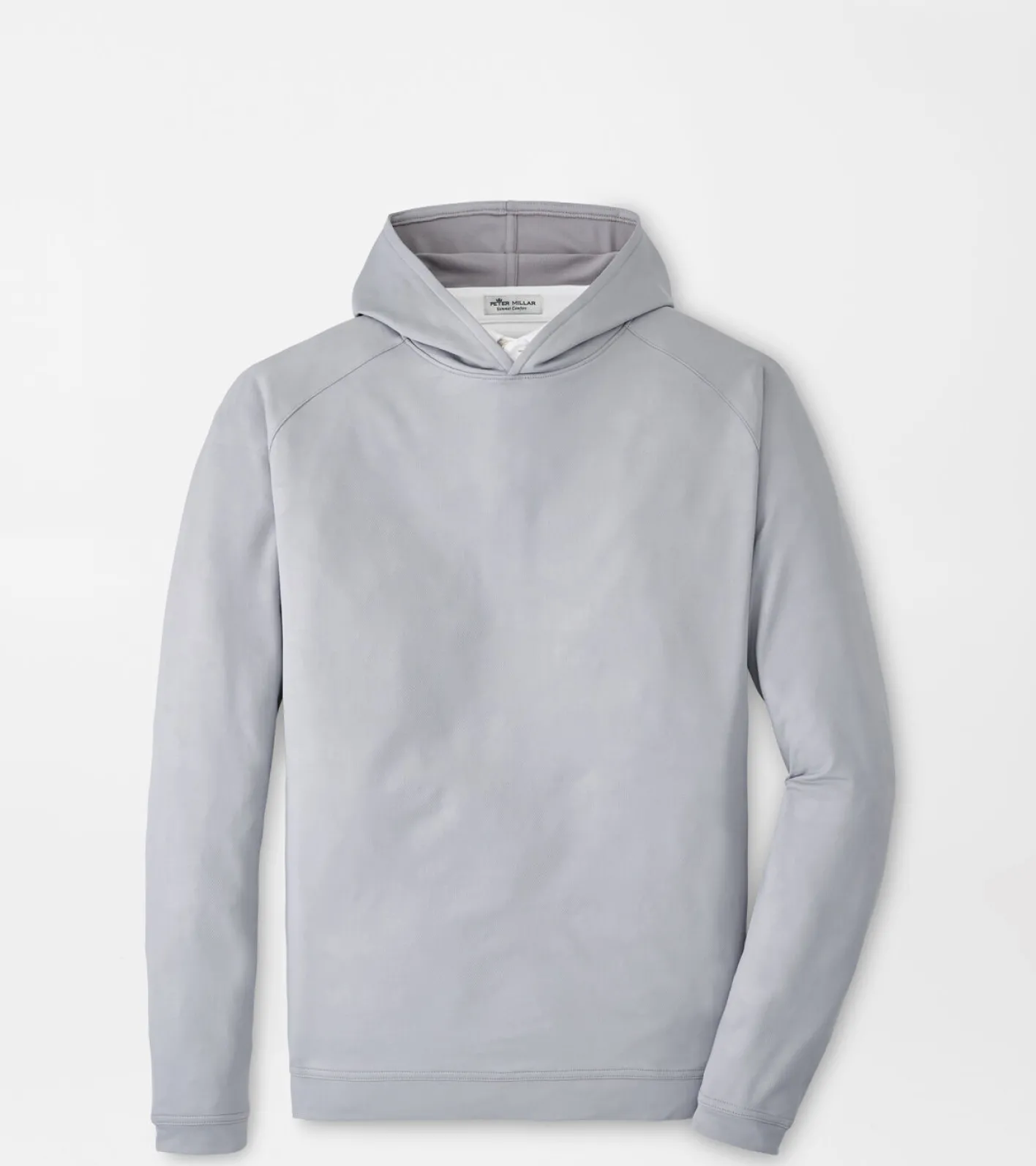 Fashion Peter Millar Pine Logo Camo Performance Hoodie Gale Grey