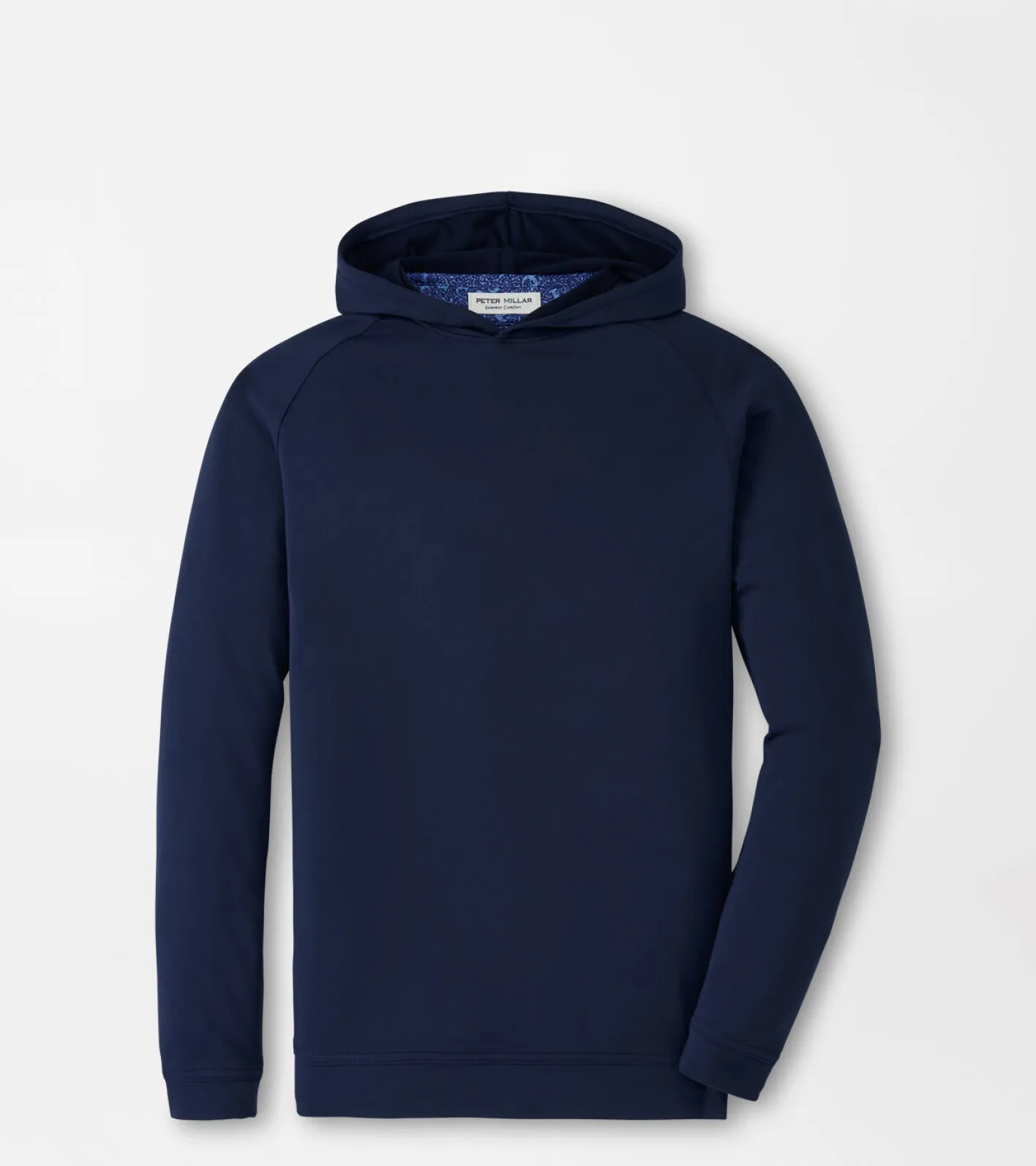 Discount Peter Millar Pine Youth Performance Hoodie Navy