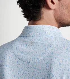 Clearance Peter Millar Prohibition Performance Jersey Polo White