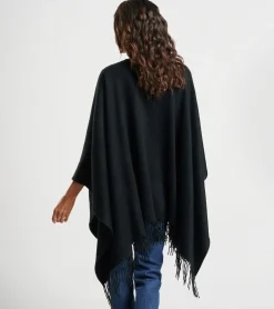 Sale Peter Millar Pure Cashmere Woven Cape Black