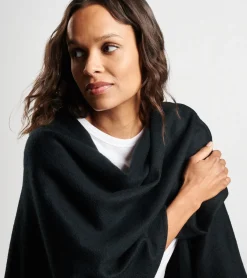 Sale Peter Millar Pure Cashmere Woven Cape Black