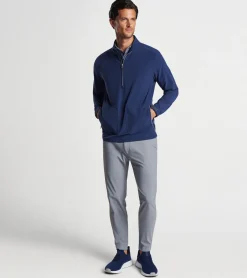 Fashion Peter Millar Quest Half-Zip Gale Grey