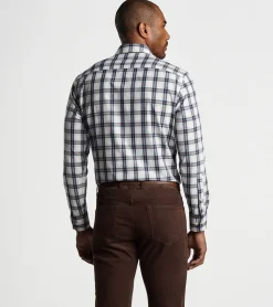 Online Peter Millar Randall Performance Poplin Sport Shirt Navy