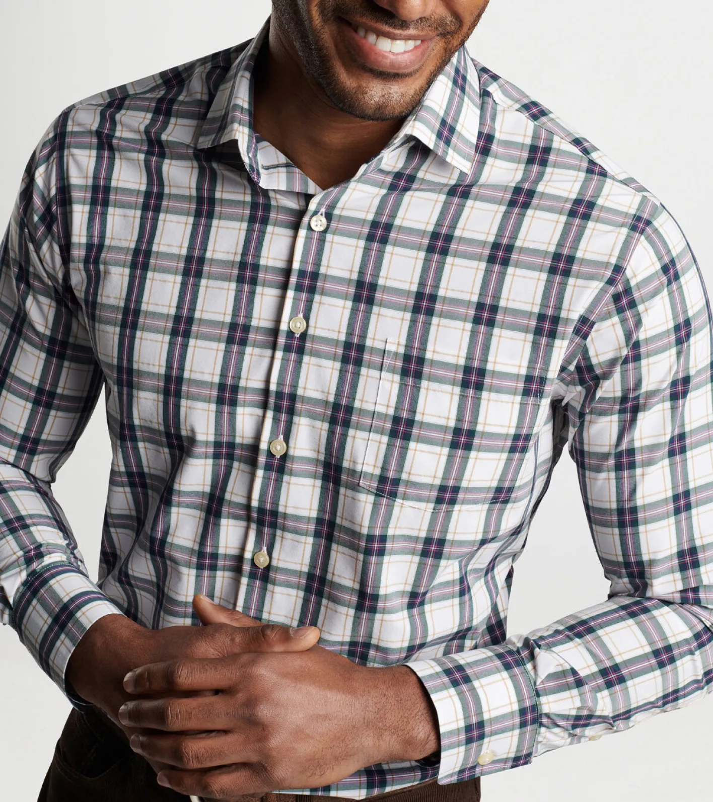 Online Peter Millar Randall Performance Poplin Sport Shirt Navy