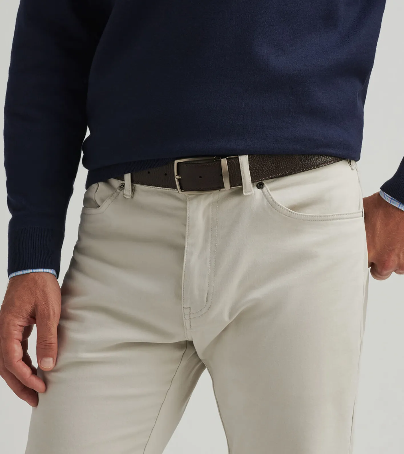 Fashion Peter Millar Reversible Leather Belt Black/Brown