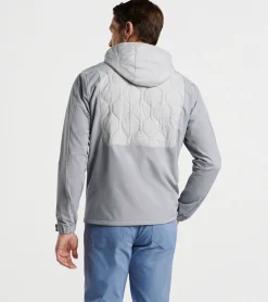 Clearance Peter Millar Rush Hooded Jacket BRITISH GREY/GALE GREY