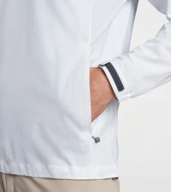Clearance Peter Millar Shield Half-Zip Rain Shell White