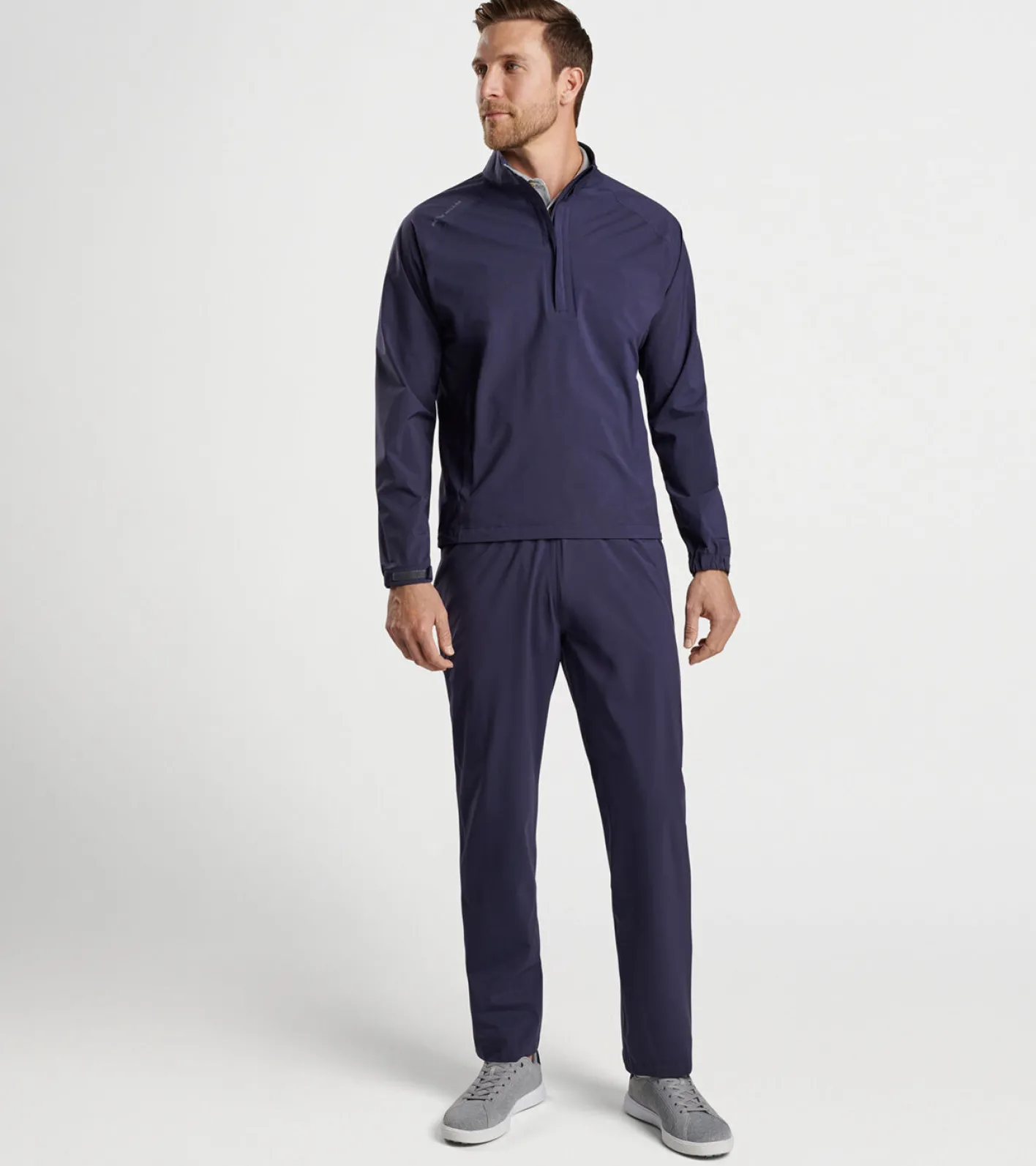 Discount Peter Millar Shield Half-Zip Rain Shell Navy