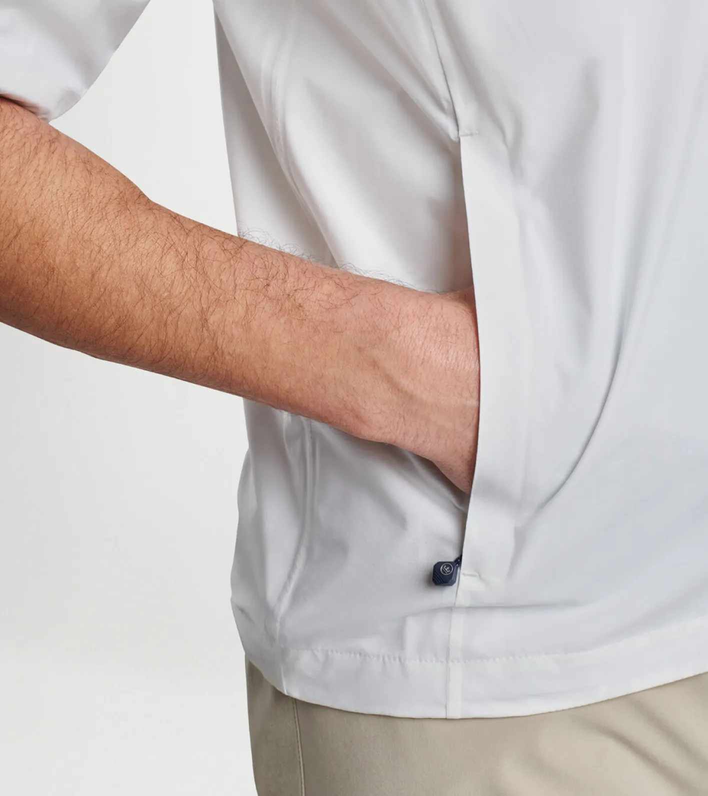 Outlet Peter Millar Shield Short-Sleeve Rain Shell Navy