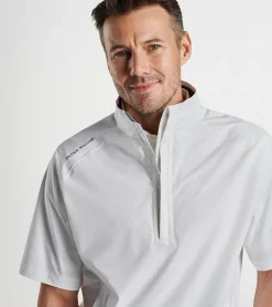 Outlet Peter Millar Shield Short-Sleeve Rain Shell Navy