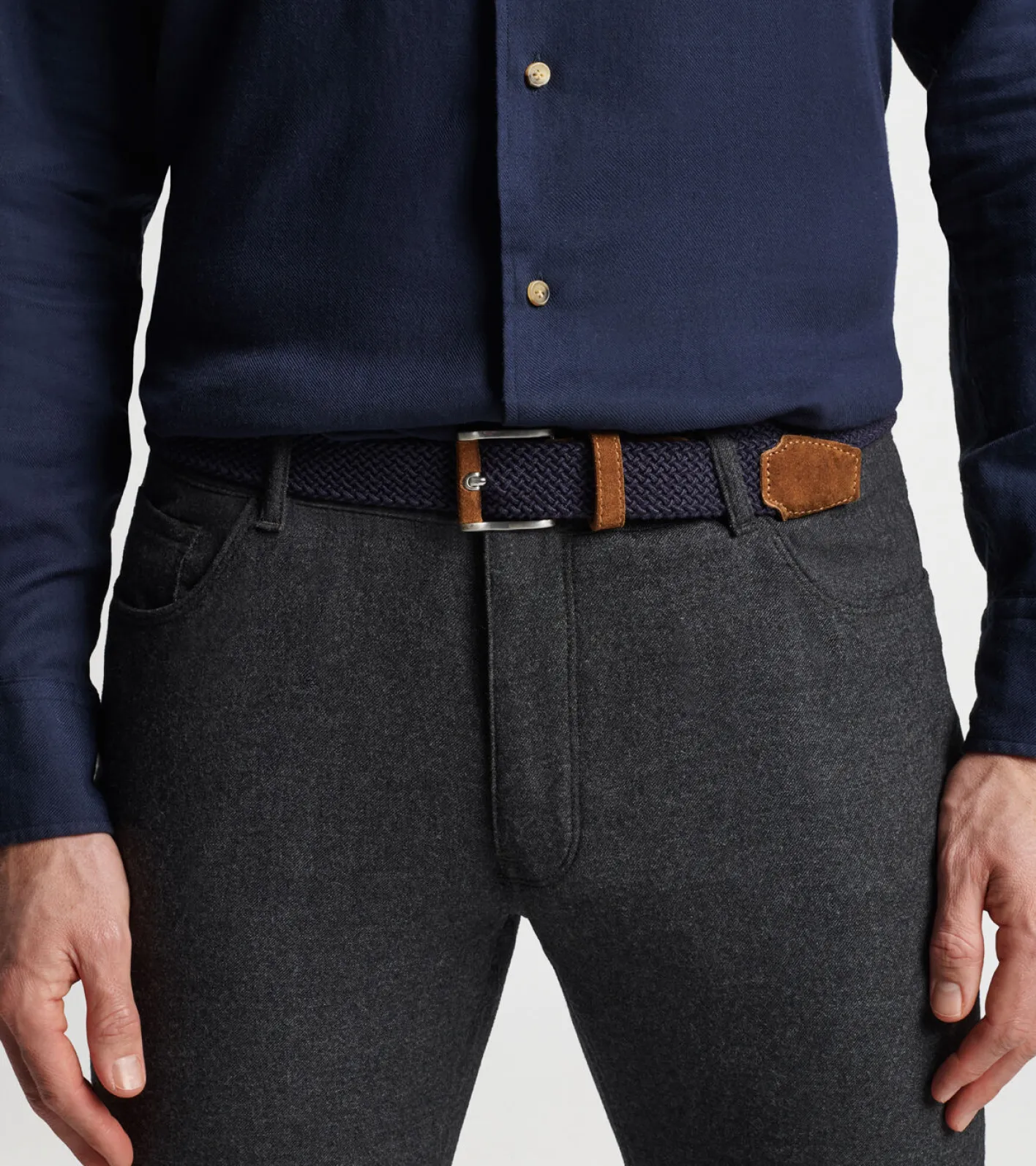 Online Peter Millar Skyline Woven Belt Navy