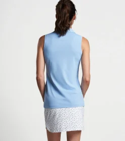 Hot Peter Millar Sleeveless Banded Button Polo Black