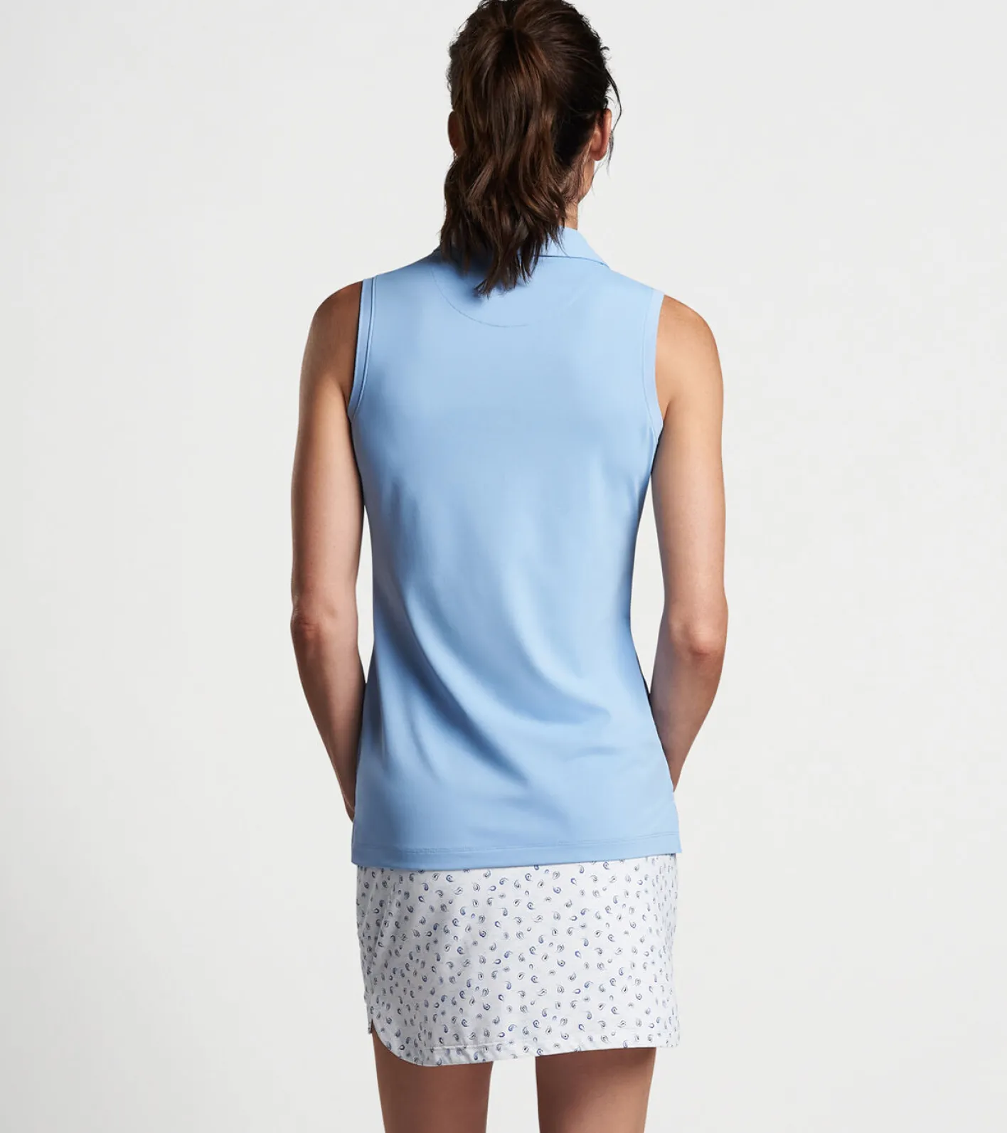 Hot Peter Millar Sleeveless Banded Button Polo Black