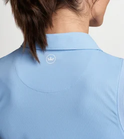 Hot Peter Millar Sleeveless Banded Button Polo Black