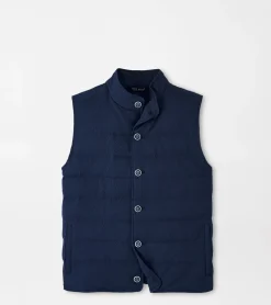 Sale Peter Millar Smith Seersucker Vest Navy