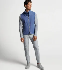 Fashion Peter Millar Solstice Performance Hybrid Full-Zip Cardigan BLUE PEARL