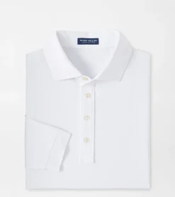 Best Peter Millar Soul Long-Sleeve Performance Mesh Polo White