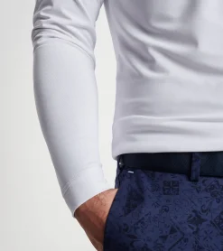 Best Peter Millar Soul Long-Sleeve Performance Mesh Polo White