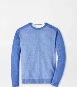 Sale Peter Millar Stafford Saddle Shoulder Crew MARITIME