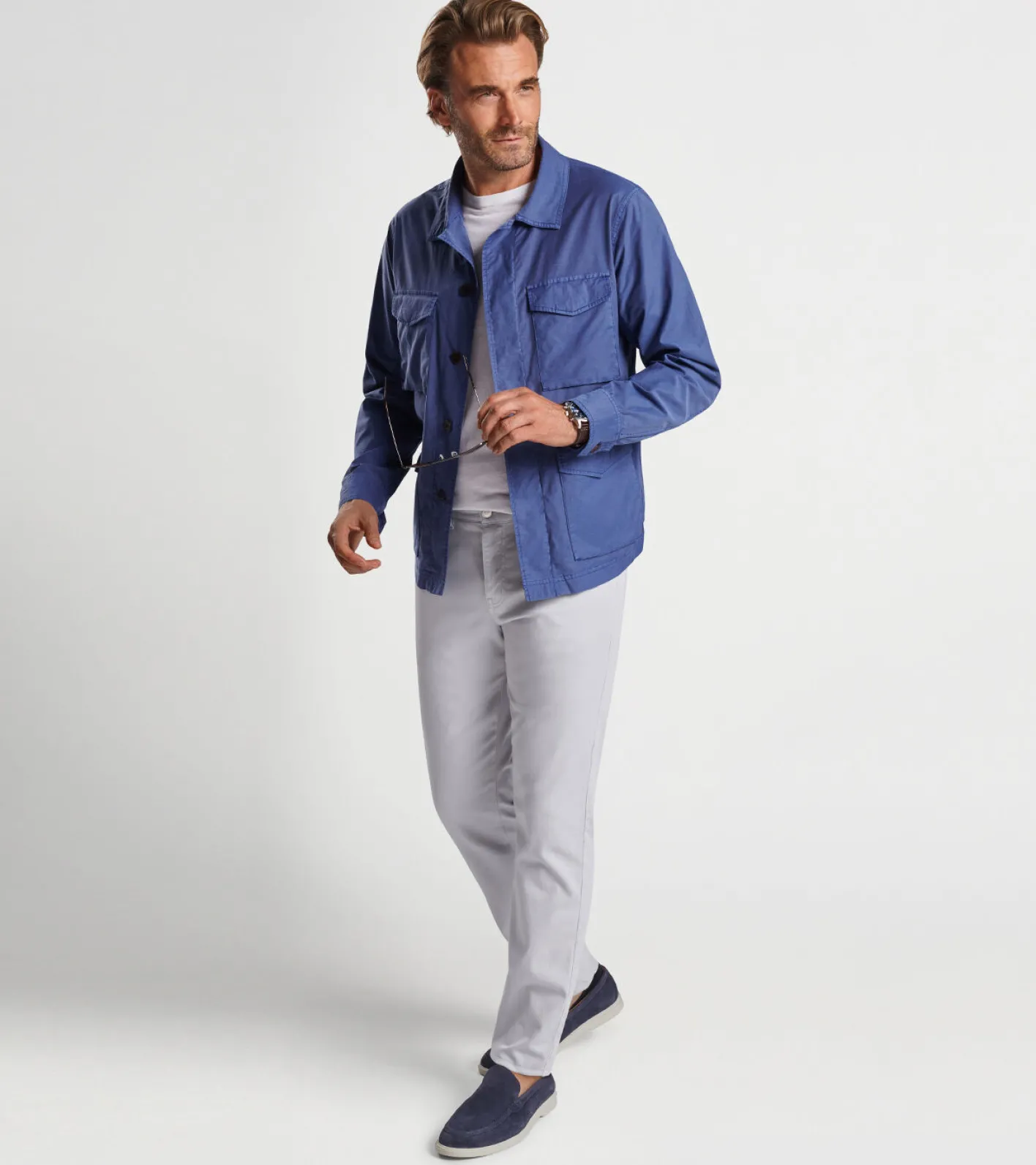 Sale Peter Millar Summer Safari Chore Coat Atlantic Blue