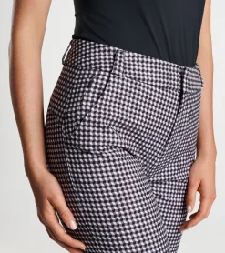 Outlet Peter Millar Surge Gingham Print Performance Ankle Pant Black