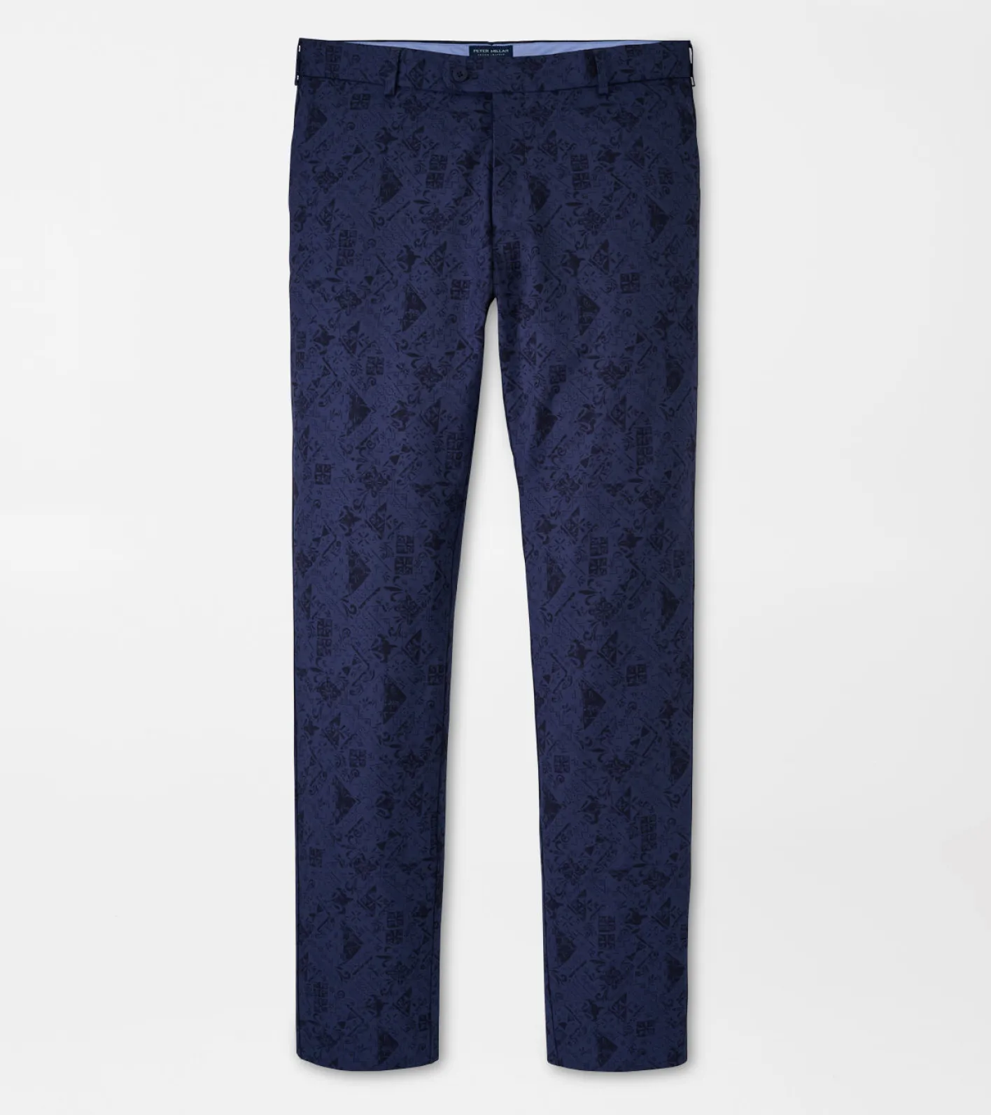 New Peter Millar Surge Patched Tile Performance Trouser Navy