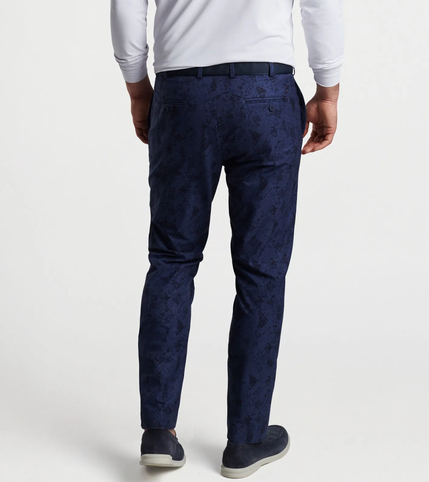 New Peter Millar Surge Patched Tile Performance Trouser Navy