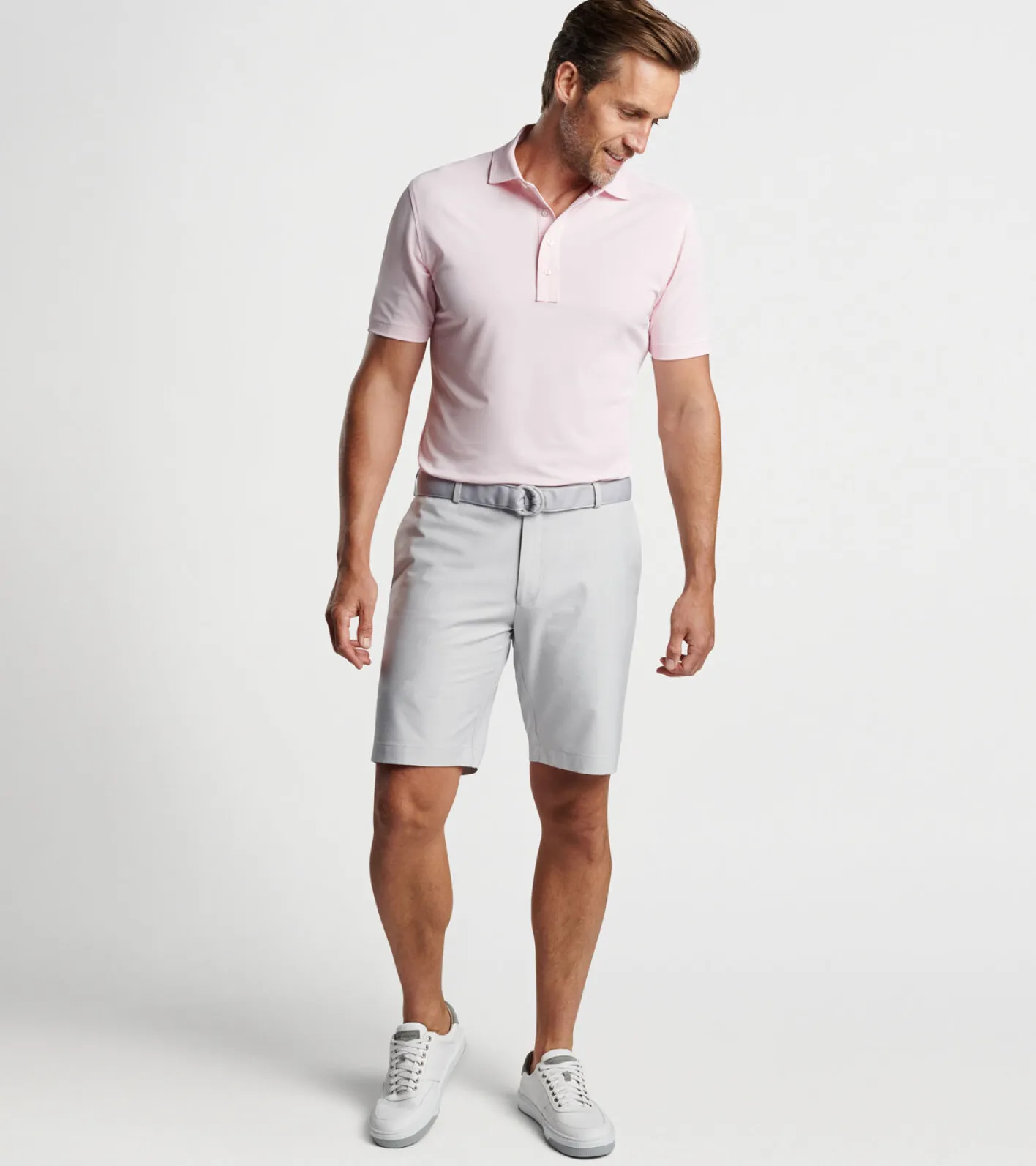 New Peter Millar Surge Signature Performance Short British Grey