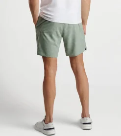 New Peter Millar Swift Camo Performance Short SAGE FOG