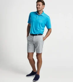 Fashion Peter Millar Sylvan Performance Jersey Polo CARRIBEAN