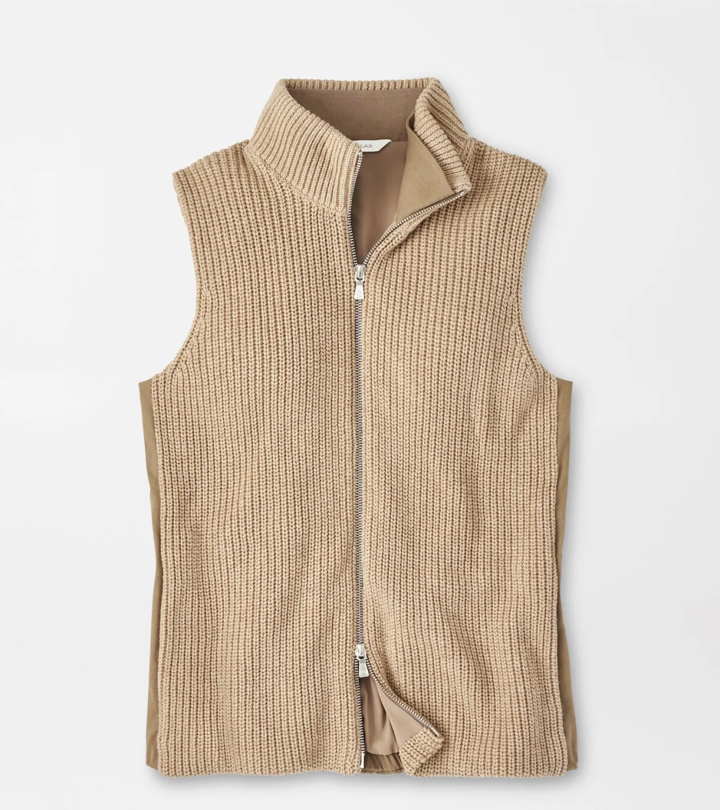 Clearance Peter Millar Tatjana Mixed Media Vest PEBBLE