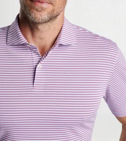Best Peter Millar Tempo Performance Mesh Polo BLUE PEARL