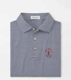 Best Peter Millar 124th U.S. Open Hales Performance Jersey Polo Cottage Blue