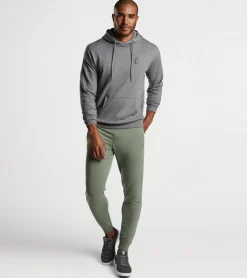 New Peter Millar 124th U.S. Open Lava Wash Hoodie Gale Grey