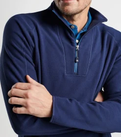 Sale Peter Millar Thermal Flow Micro Fleece Half-Zip BALSAM