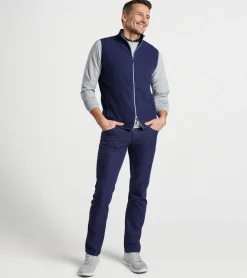 Fashion Peter Millar Thermal Flow Micro Fleece Vest Burning Sunset