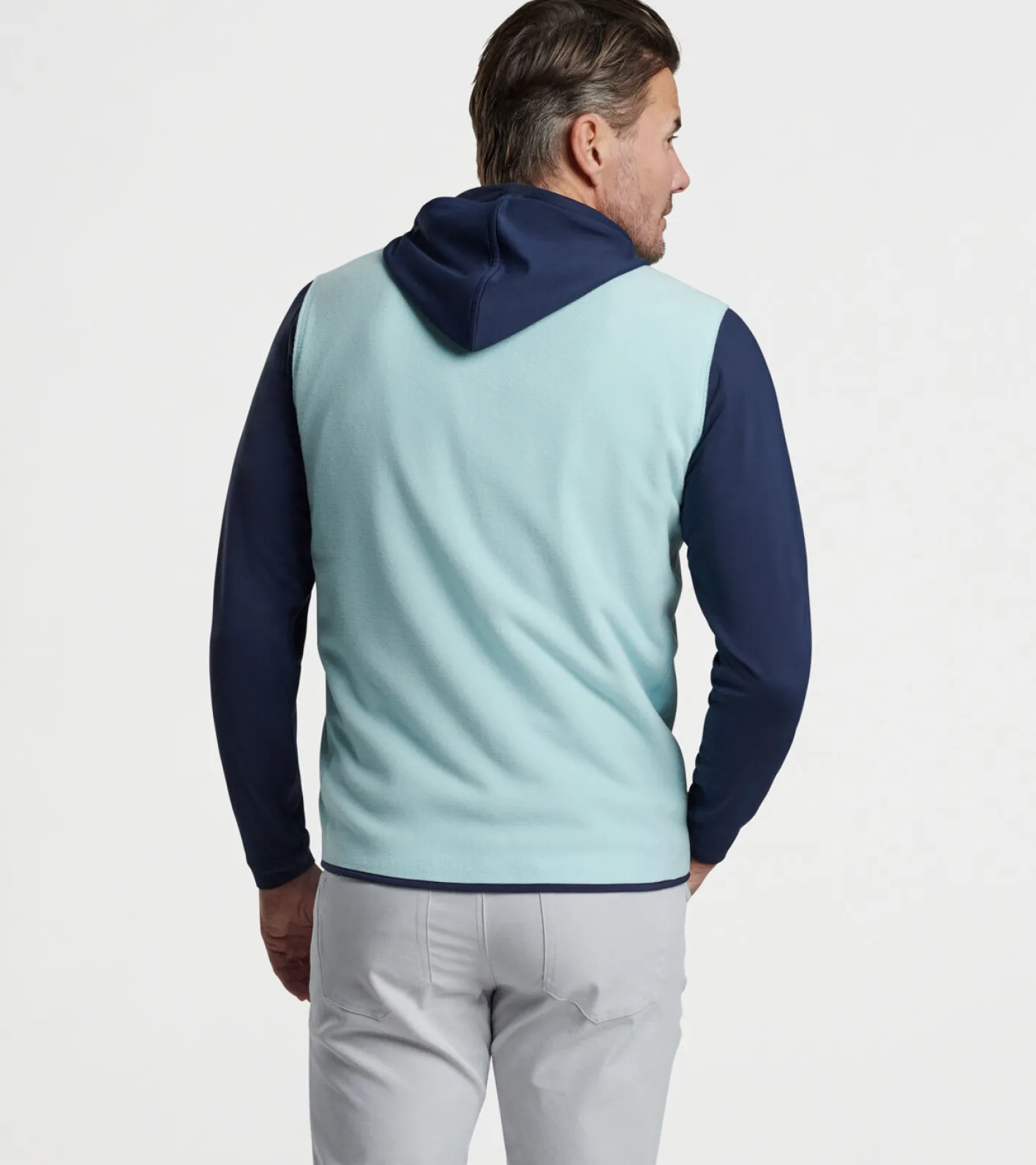 Fashion Peter Millar Thermal Flow Micro Fleece Vest Celeste