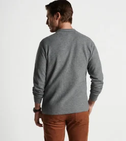 Sale Peter Millar Trenton Sweater Shirt Gale Grey