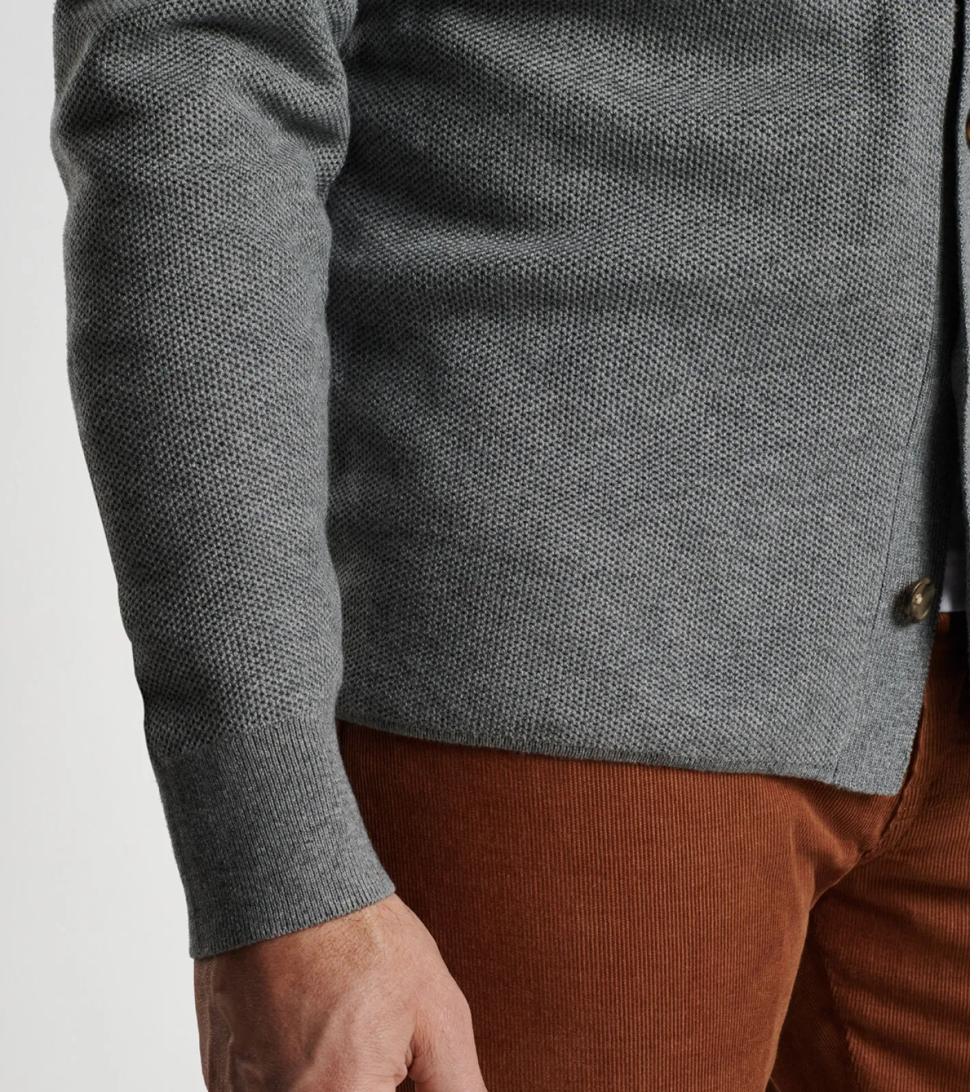 Sale Peter Millar Trenton Sweater Shirt Gale Grey