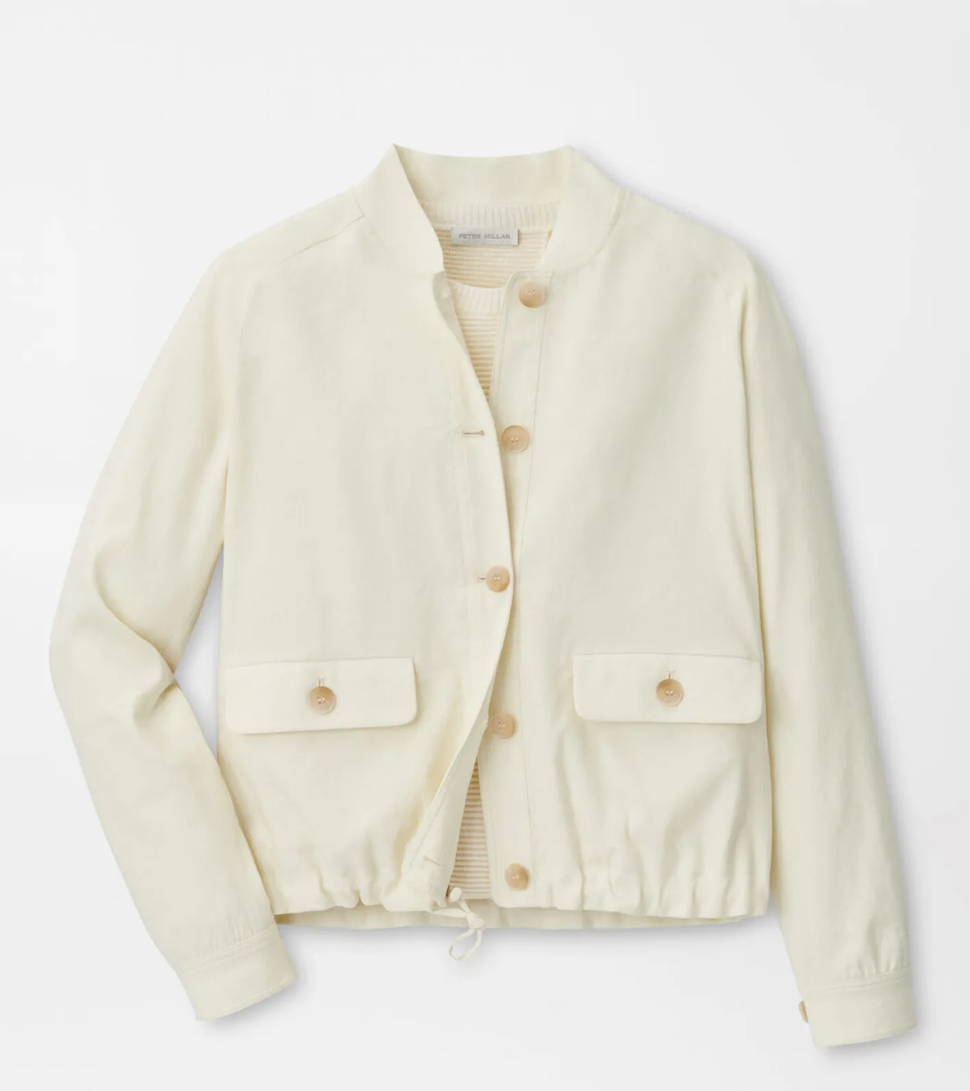 Hot Peter Millar Valletta Effortless Bomber Jacket Ivory