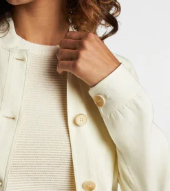 Hot Peter Millar Valletta Effortless Bomber Jacket Ivory