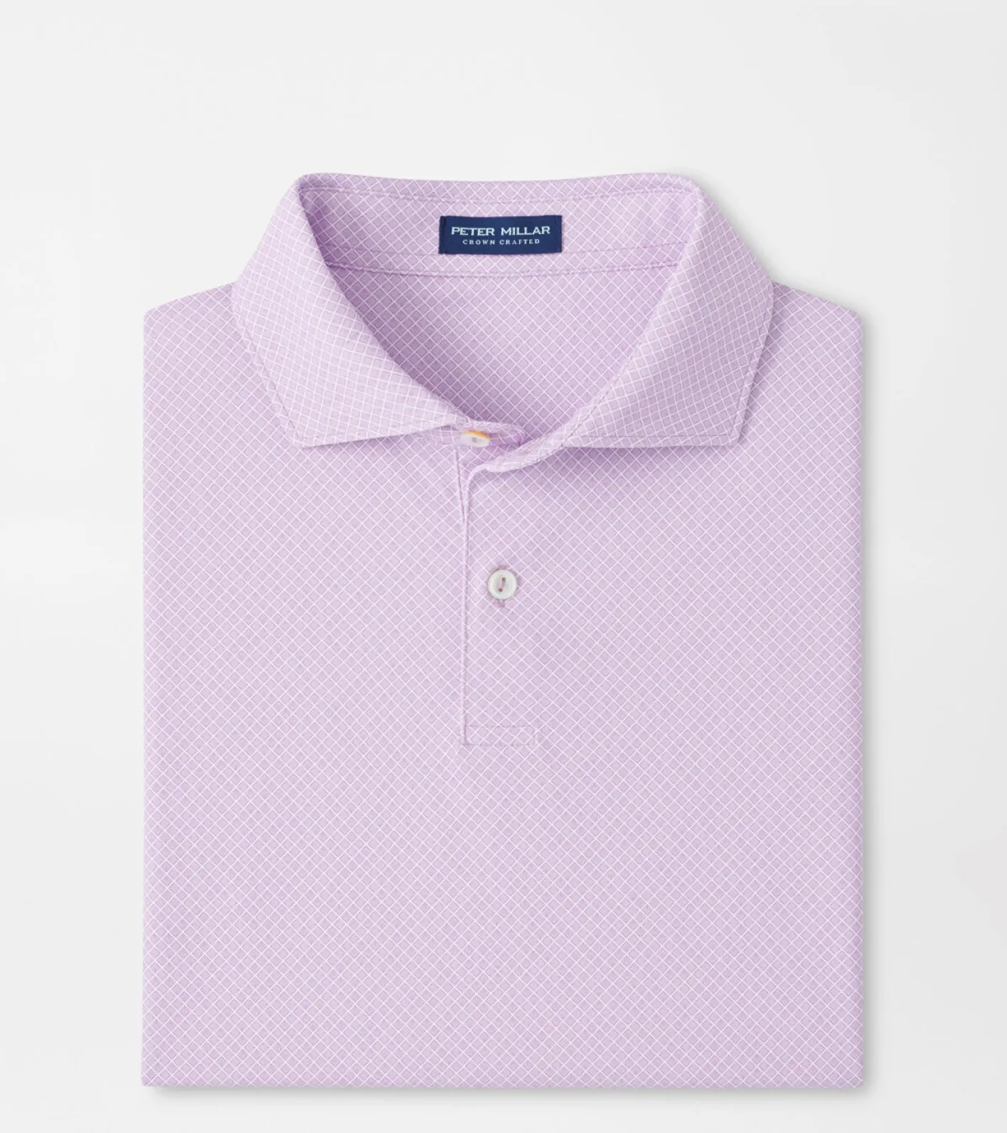 Fashion Peter Millar Van Alen Geo Performance Jersey Polo MOUNTAIN BERRY