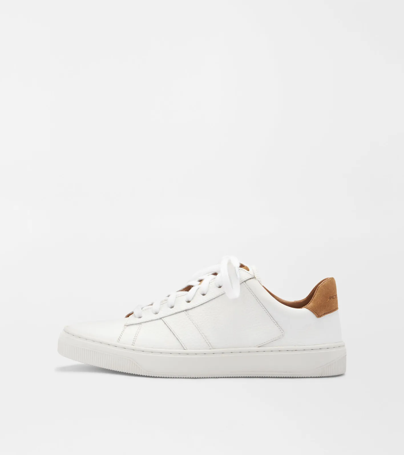 Hot Peter Millar Vantage Pebble Grain Sneaker White