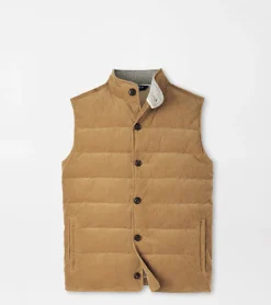 Best Peter Millar Vast Corduroy Vest DARK JUTE