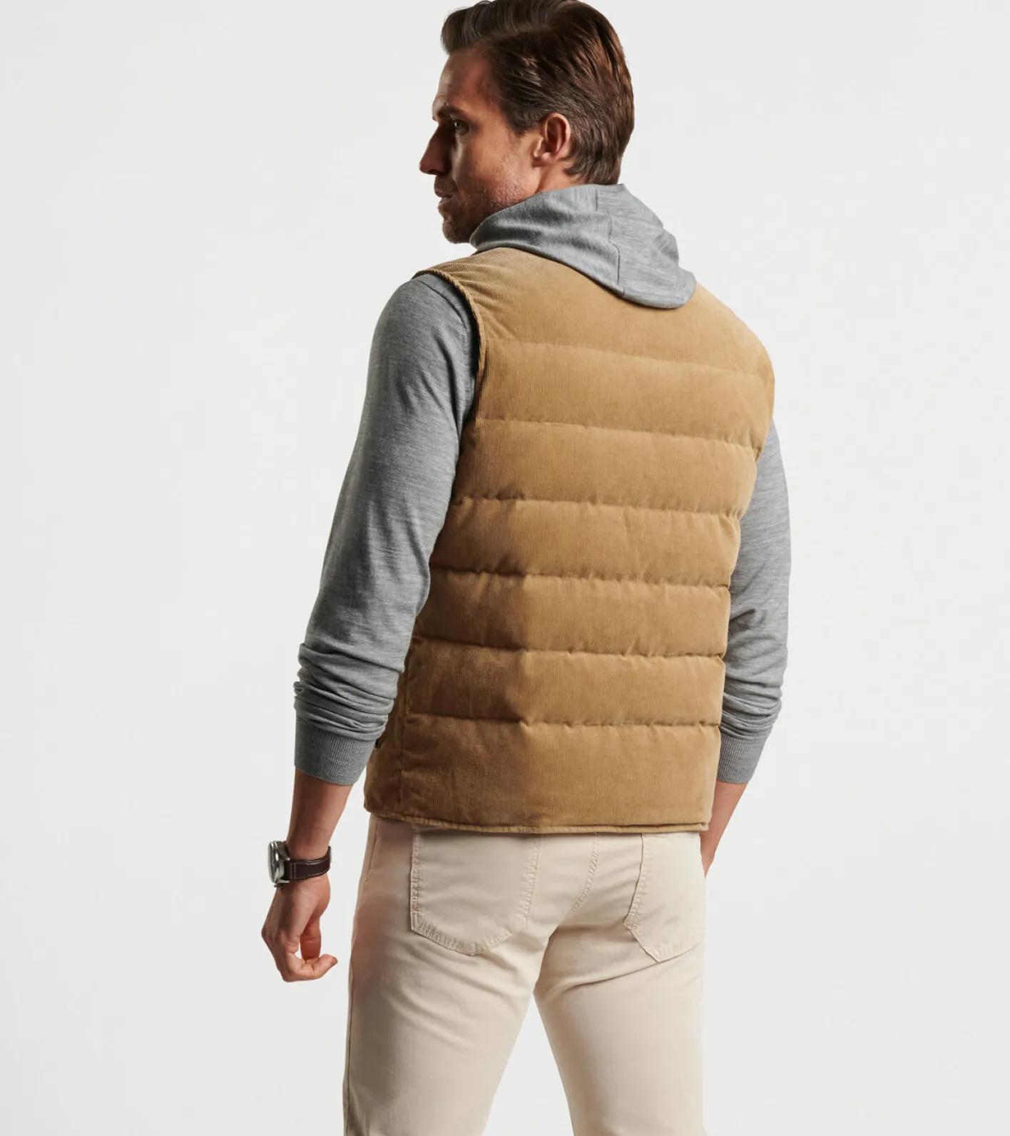 Best Peter Millar Vast Corduroy Vest DARK JUTE