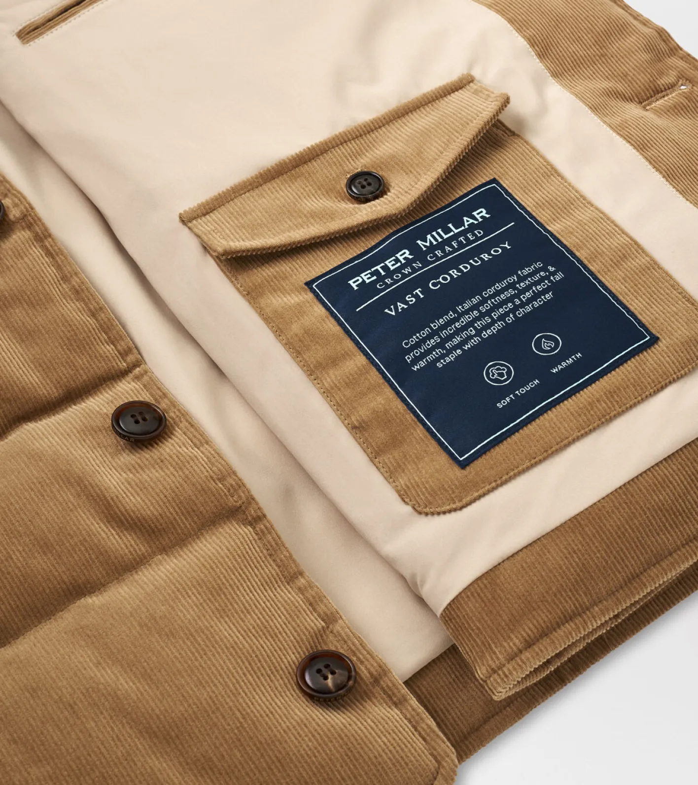 Best Peter Millar Vast Corduroy Vest DARK JUTE