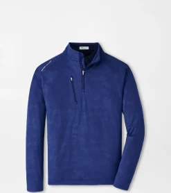 Online Peter Millar Verge Logo Camo Performance Quarter-Zip Sport Navy