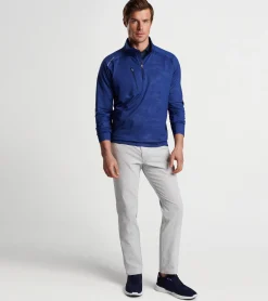 Online Peter Millar Verge Logo Camo Performance Quarter-Zip Sport Navy